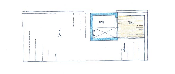 建築家・設計事務所と建てる世田谷区の3階建て狭小住宅間取り図