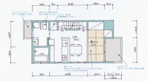 品川区で建築家と建てる3階建て狭小住宅間取り図