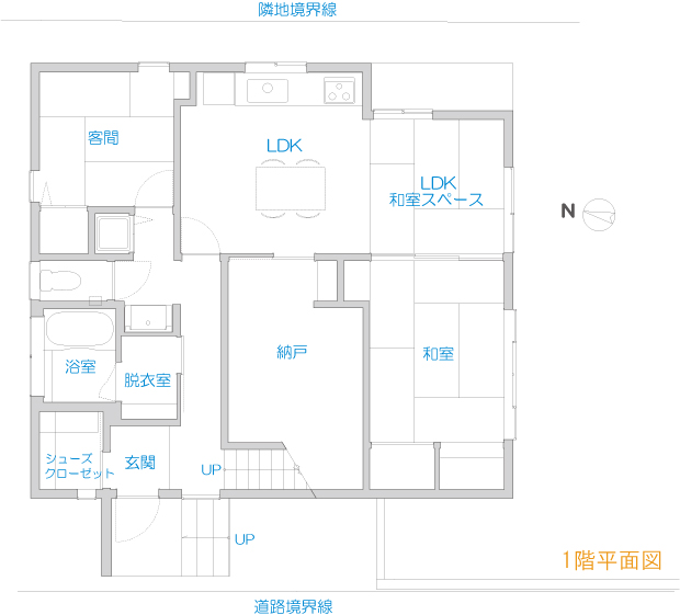 H Mur 千葉のcompact二世帯住宅 間取り図 P I E Architecture Interior Design